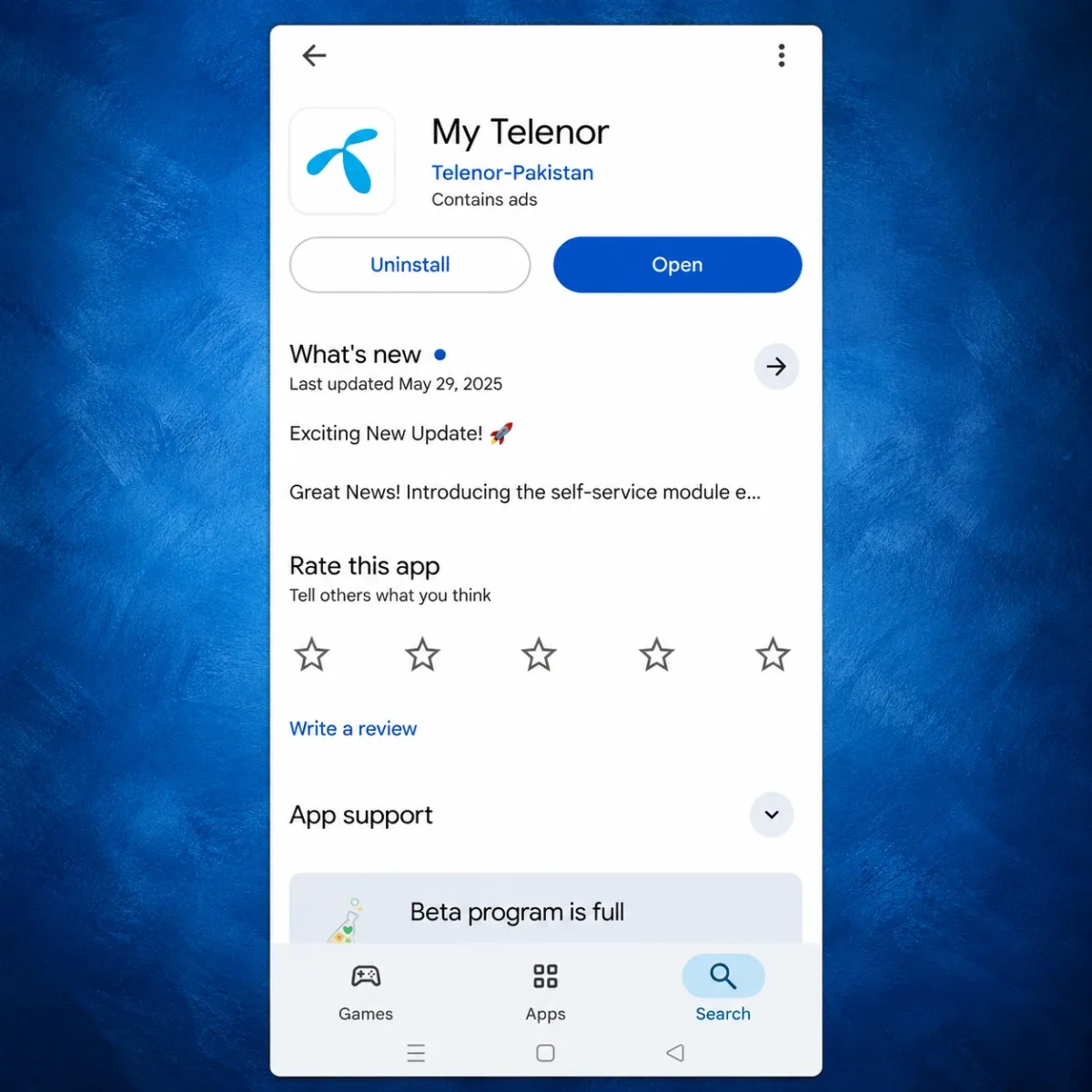Install My Telenor App