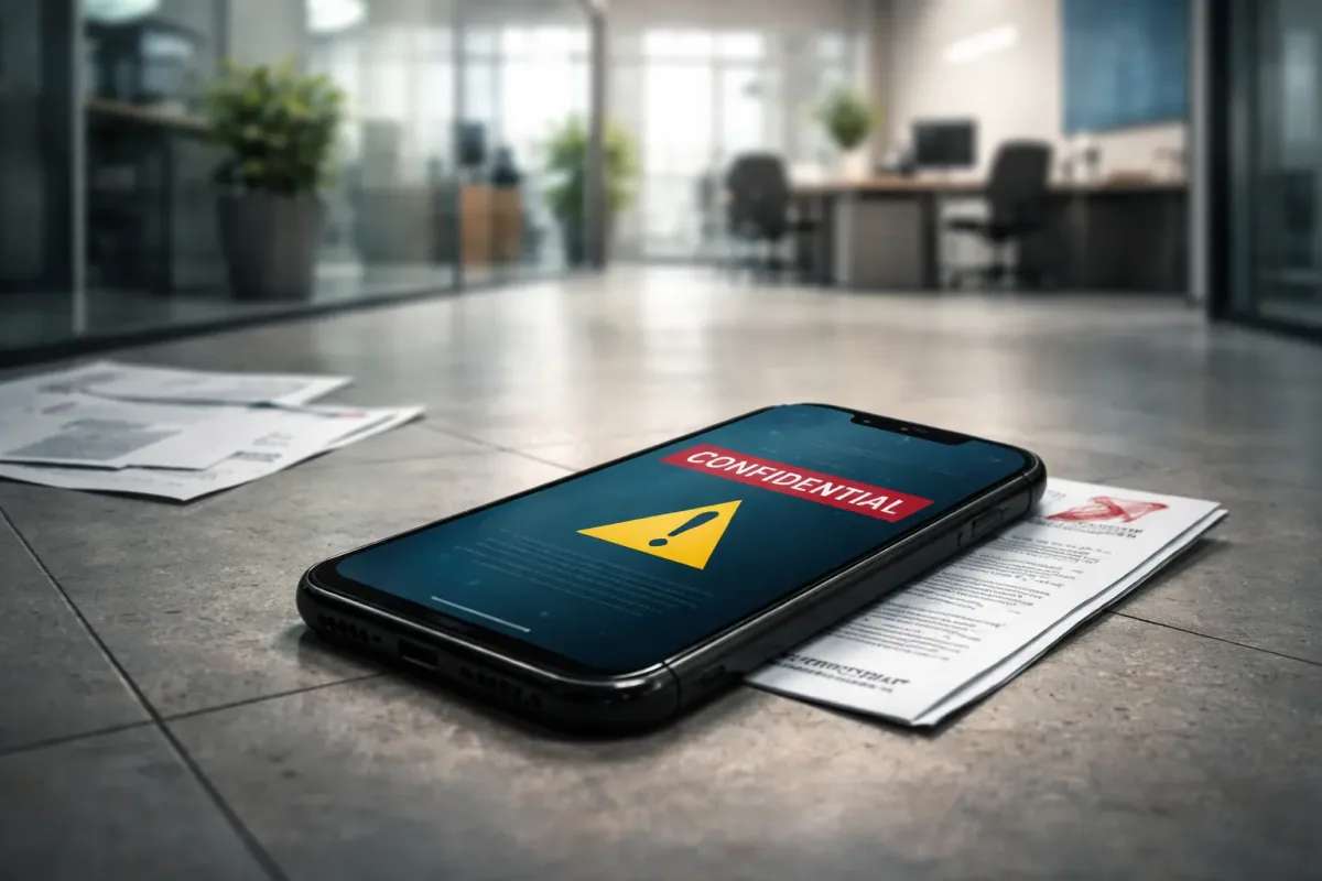Loses-Confidential-Phone-